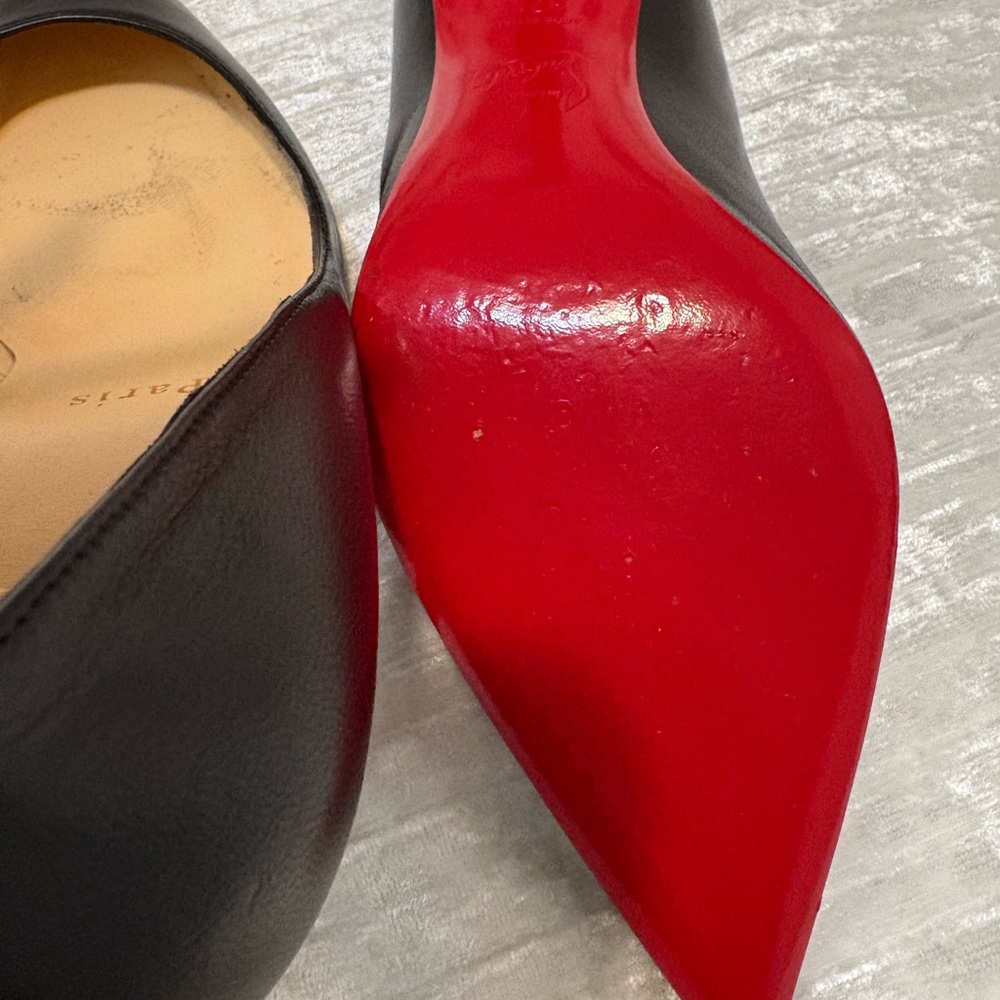 Christian Louboutin Black Heels with Red Soles - Picture 8 of 10